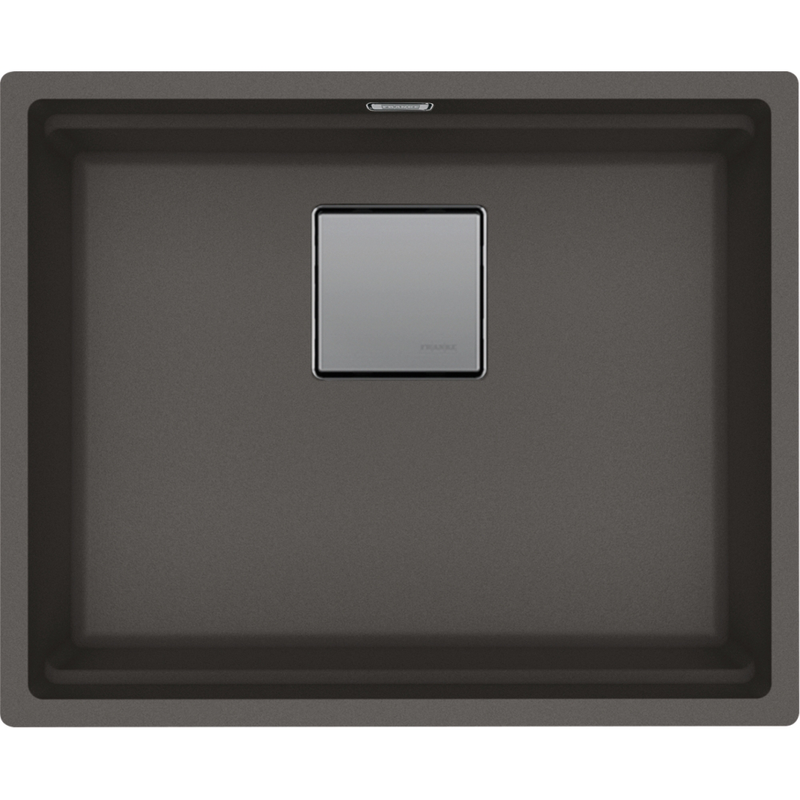 Franke Kubus KNG 110-52 Granite Undermount 1 Bowl Slate Grey Kitchen Sink — dimensions drawing
