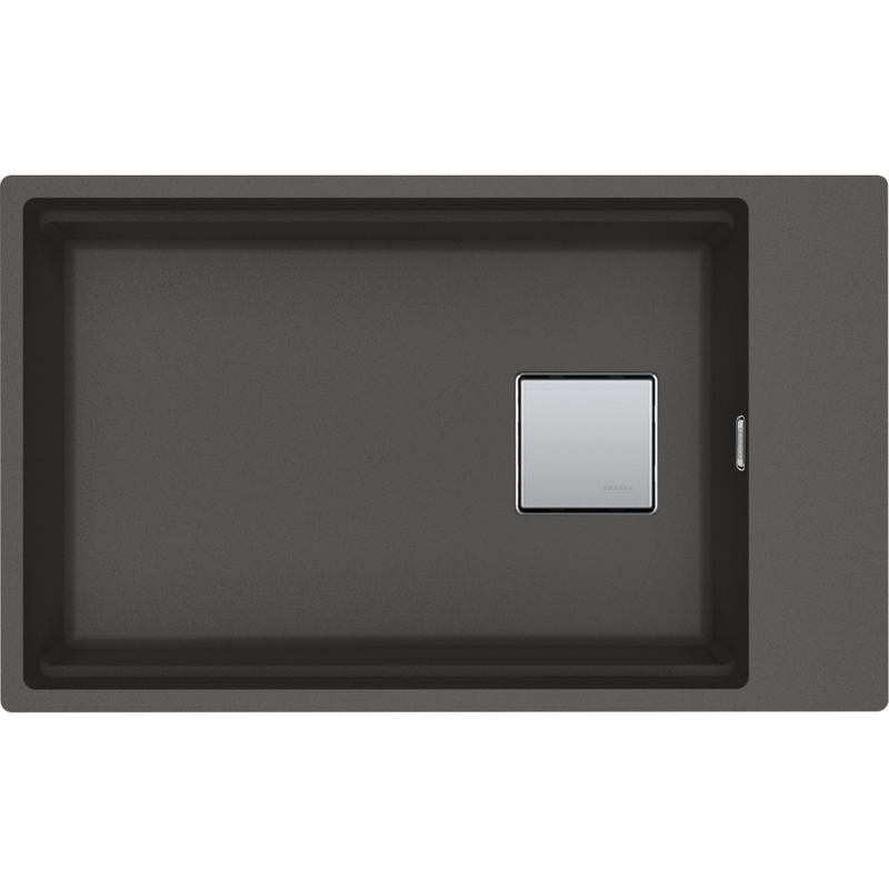 Franke Kubus KNG 110-62 Granite Undermount 1 Bowl Slate Grey Kitchen Sink — dimensions drawing