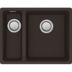 Carron Phoenix Haven 150 Granite 1.5 Bowl Matt Black Kitchen Sink Inset — dimensions drawing
