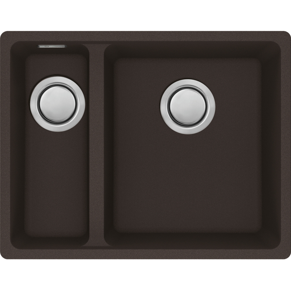 Carron Phoenix Haven 150 Granite 1.5 Bowl Matt Black Kitchen Sink Inset — dimensions drawing