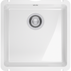 Franke Kubus KXK 110-41 Ceramic Undermount 1 Bowl White Kitchen Sink — dimensions drawing