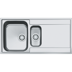 Franke Maris MRX 251 Inset 1.5 Bowl Stainless Steel Kitchen Sink RH Drainer — dimensions drawing