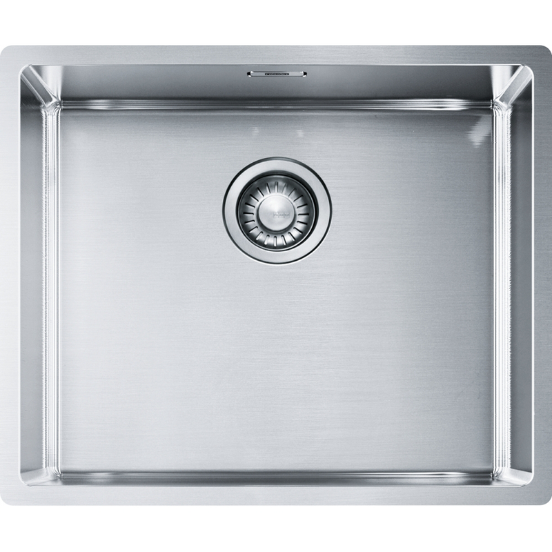 Franke Box BXX 110-50 Undermount 1 Bowl Stainless Steel Kitchen Sink — dimensions drawing