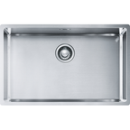 Franke Box BXX 110-68 Undermount 1 Bowl Stainless Steel Kitchen Sink — dimensions drawing