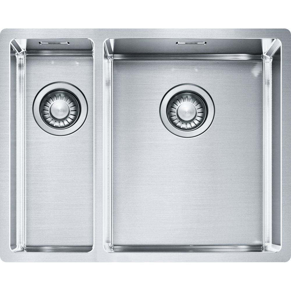 Franke Box BXX 160 Undermount 1.5 Bowl Stainless Steel Kitchen Sink LH — dimensions drawing