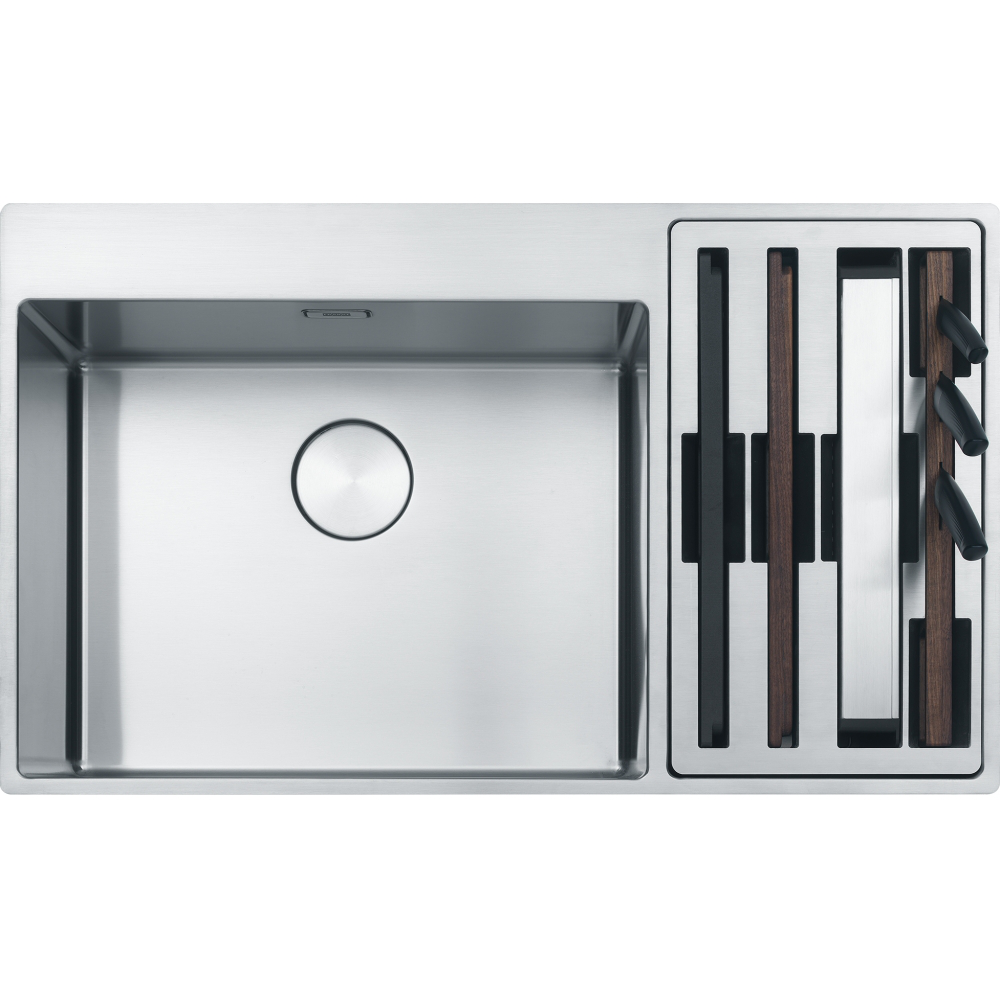 Franke Box BWX 220 Inset 2 Bowl Stainless Steel Kitchen Sink RH Drainer — dimensions drawing