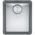 Franke Mythos MYX 210-34 Undermount 1 Bowl Stainless Steel Kitchen Sink — dimensions drawing