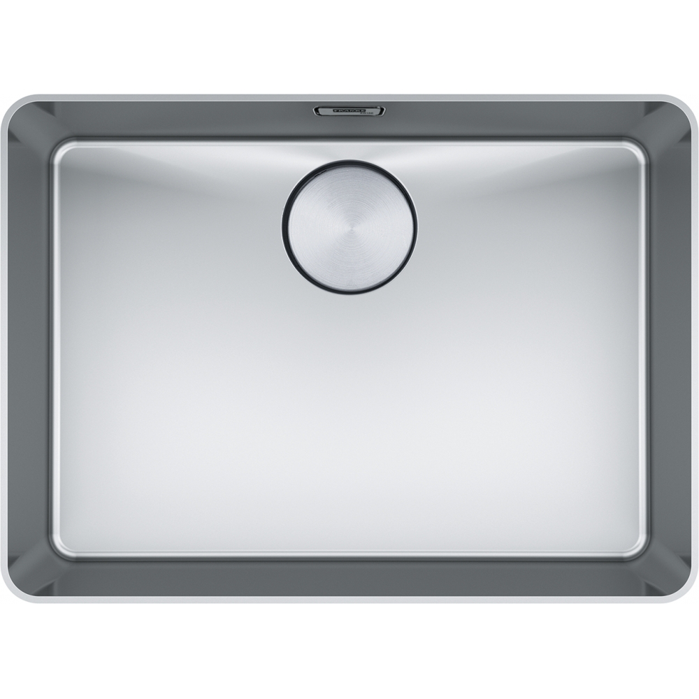 Franke Mythos MYX 210-55 Undermount 1 Bowl Stainless Steel Kitchen Sink — dimensions drawing