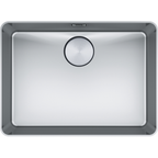Franke Mythos MYX 210-55 Undermount 1 Bowl Stainless Steel Kitchen Sink — dimensions drawing