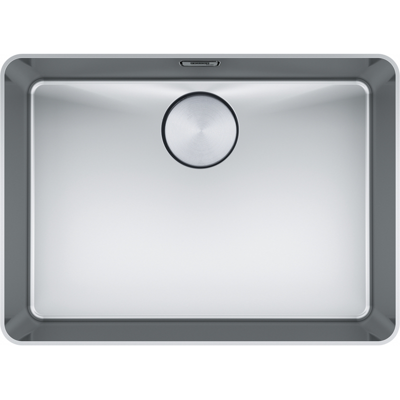 Franke Mythos MYX 210-55 Undermount 1 Bowl Stainless Steel Kitchen Sink — dimensions drawing