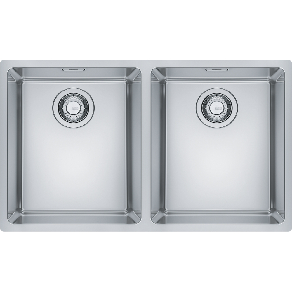 Franke Maris MRX 220 Undermount 2 Bowl Stainless Steel Kitchen Sink — dimensions drawing