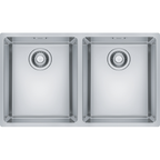 Franke Maris MRX 220 Undermount 2 Bowl Stainless Steel Kitchen Sink — dimensions drawing