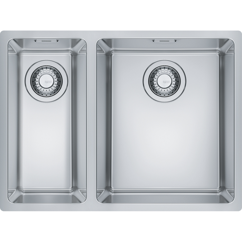 Franke Maris MRX 260 Undermount 1.5 Bowl Stainless Steel Kitchen Sink — dimensions drawing