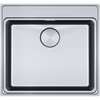 Franke Mythos Plus MYX 210 Undermount 1 Bowl Stainless Steel Kitchen Sink — dimensions drawing