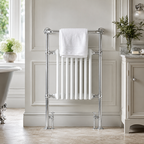 Burford Traditional Towel Rail Radiator - Chrome