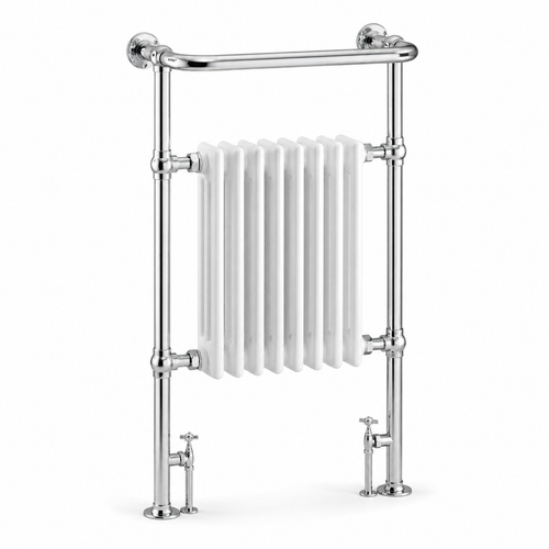 Burford Traditional Towel Rail Radiator - Chrome