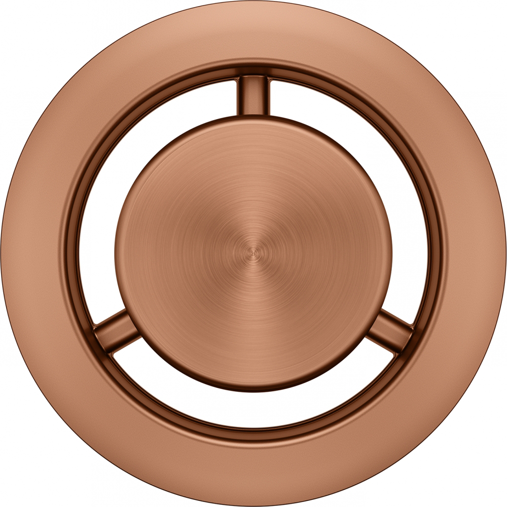 Franke Round Ceramic PVD Overflow Copper Belfast Kitchen Sink 133.0722.549 — dimensions drawing