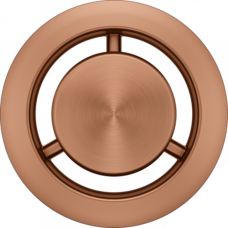 Franke Round Ceramic PVD Overflow Copper Belfast Kitchen Sink 133.0722.549 — dimensions drawing