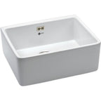 Carron Phoenix Belfast 100 Ceramic 1 Bowl Glacier White Kitchen Sink Butler
