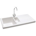 Carron Phoenix Shonelle 150 Ceramic 1.5 Bowl Glacier White Inset Kitchen Sink
