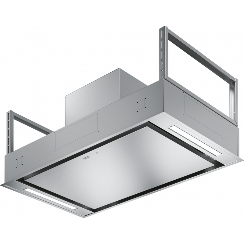 Franke AQ Sense FCAS A90 XS Island Ceiling Cooker Hood 90cm Stainless Steel — dimensions drawing