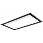 Franke Mythos Full Light 90cm Ceiling Hood Stainless Steel White Glass A Rated — dimensions drawing