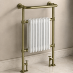 Burford Traditional Towel Rail Radiator - Brushed Brass