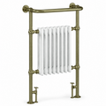 Burford Traditional Towel Rail Radiator - Brushed Brass