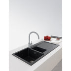 Franke Eos Neo Stainless Steel Single Lever Kitchen Tap J-Spout Swivel