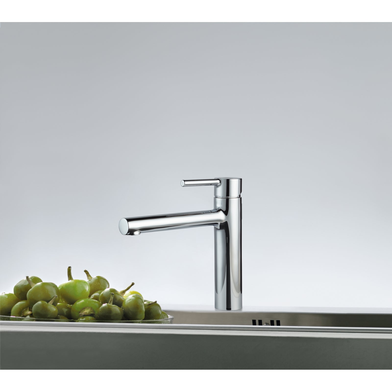 Franke Centro Chrome Top Lever Kitchen Tap Brass High Spout Swivel 237mm
