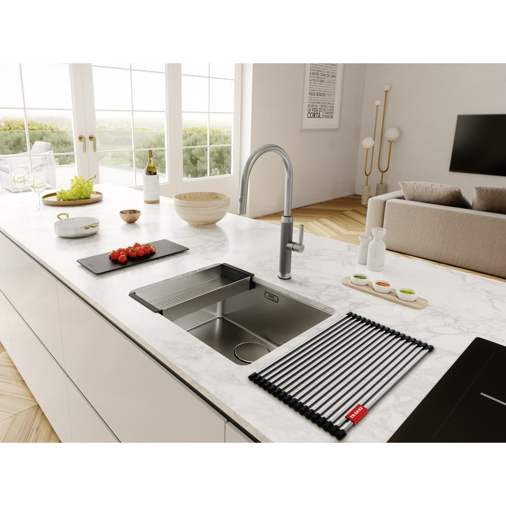 Franke Mythos Masterpiece Stainless Steel Pull Down Spray Kitchen Tap 466mm