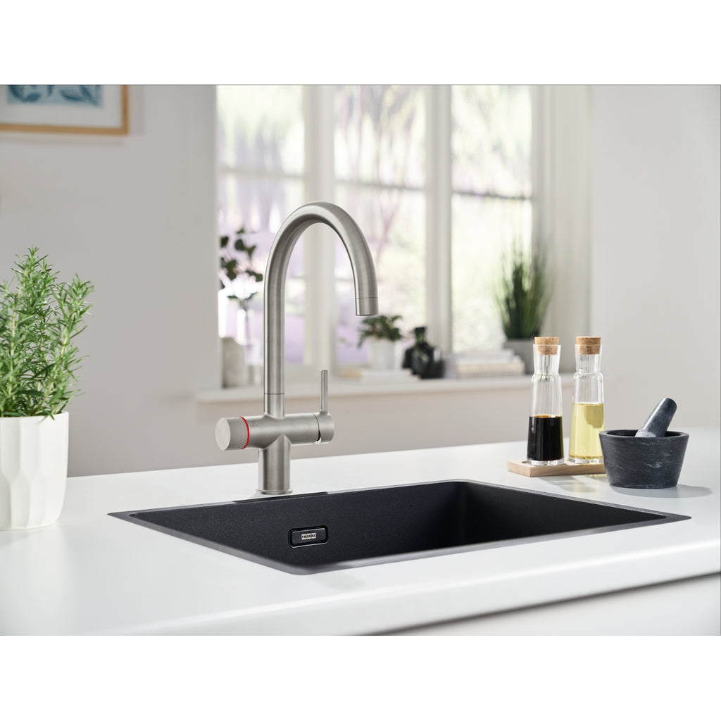 Franke Maris Water Hub 3-in-1 Mechanical Boiling Tap Decor Steel 4L