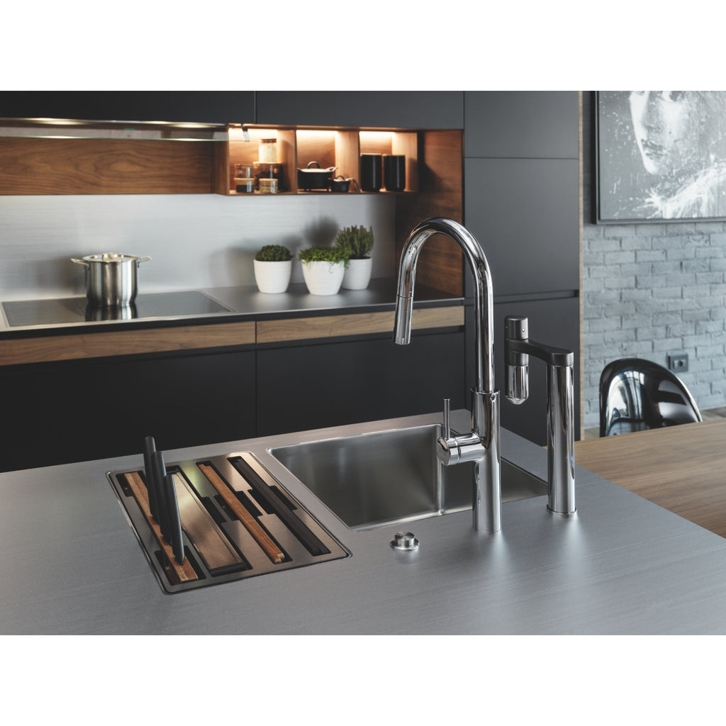 Franke Vital Capsule Filter Tap Chrome Gunmetal Brass Kitchen L-Spout
