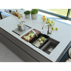Franke Kubus KNG 120 Granite Undermount 1.5 Bowl Stone Grey Kitchen Sink