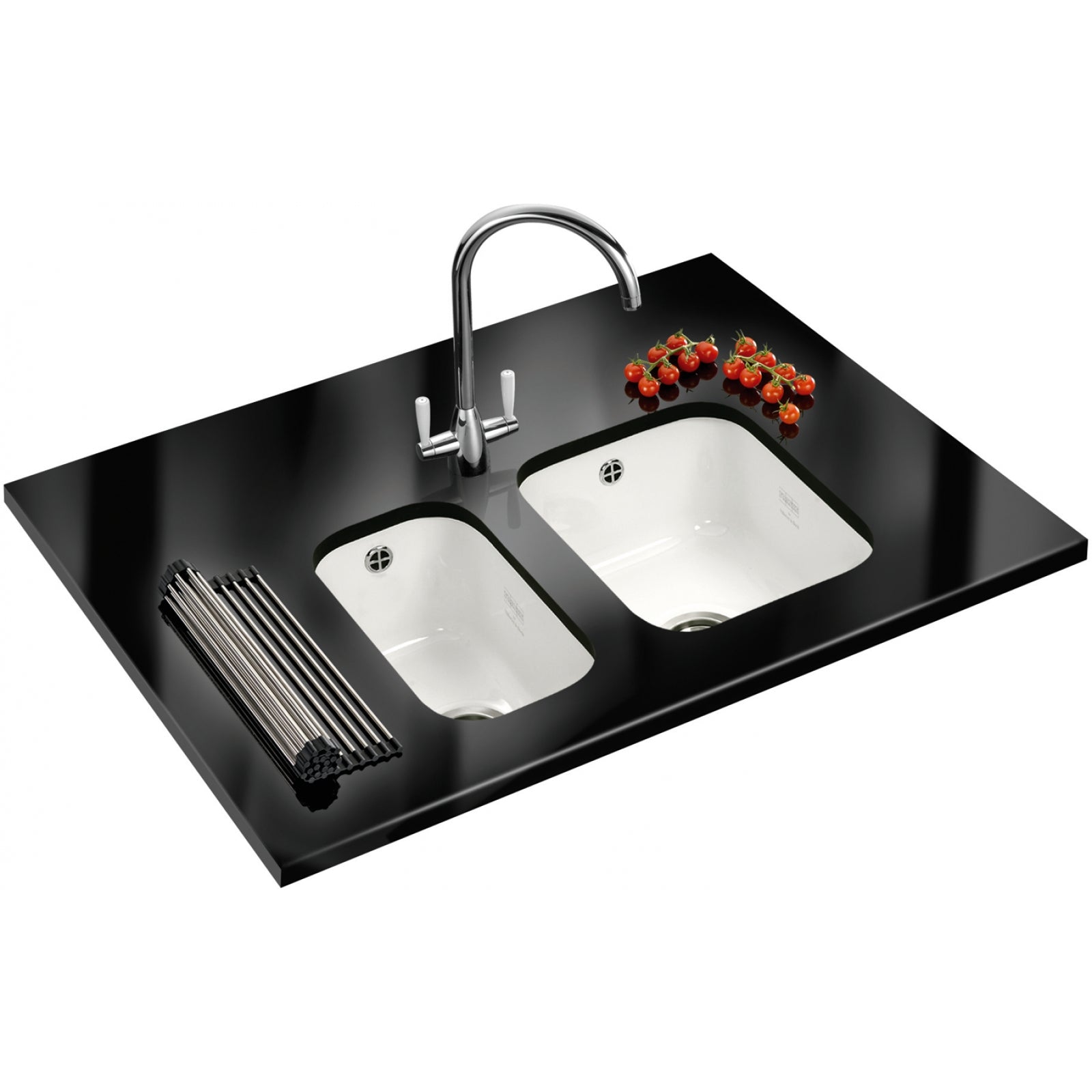 Franke VBK 110-21 Ceramic Undermount 1 Bowl White Kitchen Sink