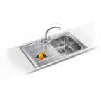 Franke Neptune NEX 211 Inset 1 Bowl Stainless Steel Kitchen Sink LH Drainer