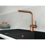Franke Round Ceramic PVD Overflow Copper Belfast Kitchen Sink 133.0722.549