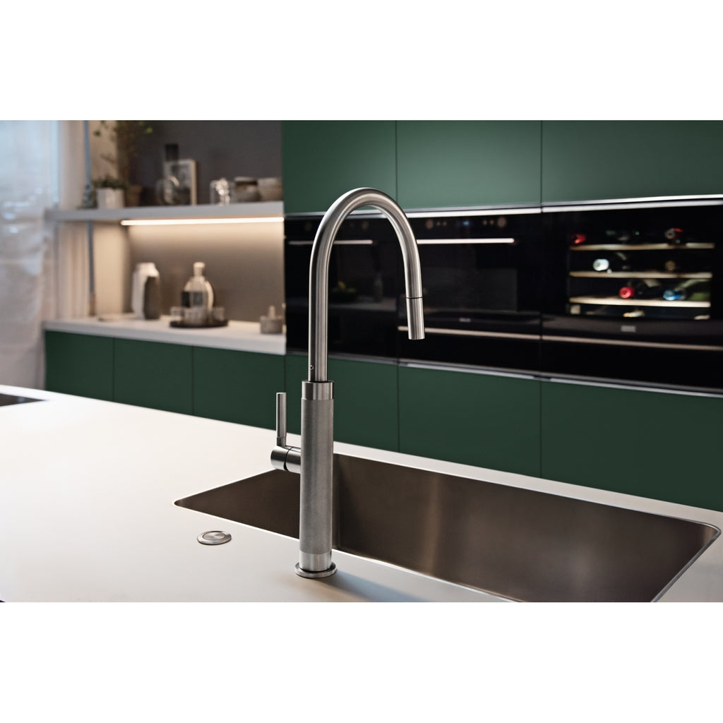 Franke Mythos Masterpiece Stainless Steel Pull Down Spray Kitchen Tap 466mm