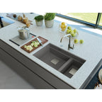 Franke Kubus KNG 120 Granite Undermount 1.5 Bowl Stone Grey Kitchen Sink