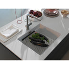 Franke Kubus KNG 110-52 Granite Undermount 1 Bowl Polar White Kitchen Sink