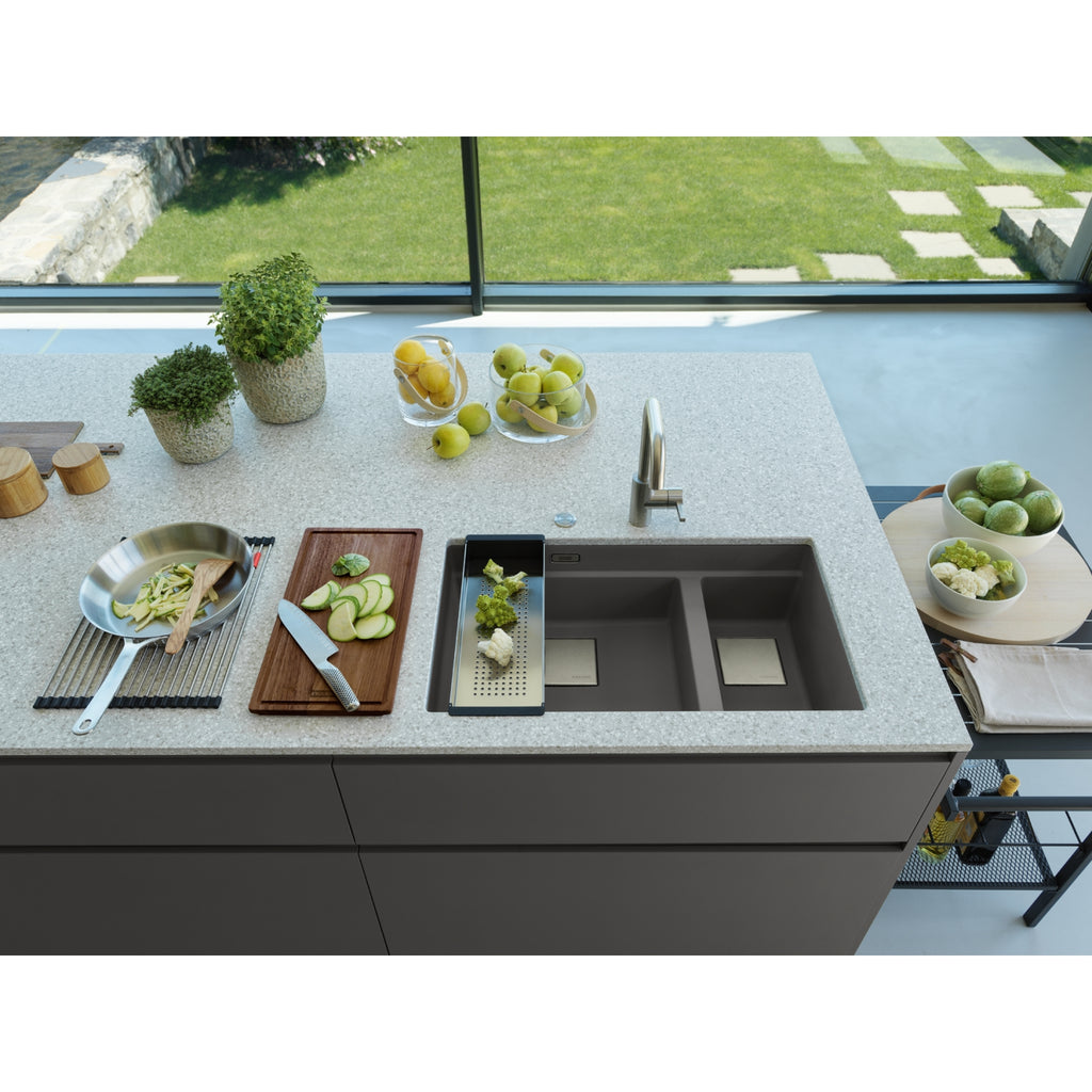 Franke Kubus KNG 120 Granite Undermount 1.5 Bowl Stone Grey Kitchen Sink