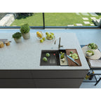Franke Kubus KNG 120 Granite Undermount 1.5 Bowl Stone Grey Kitchen Sink