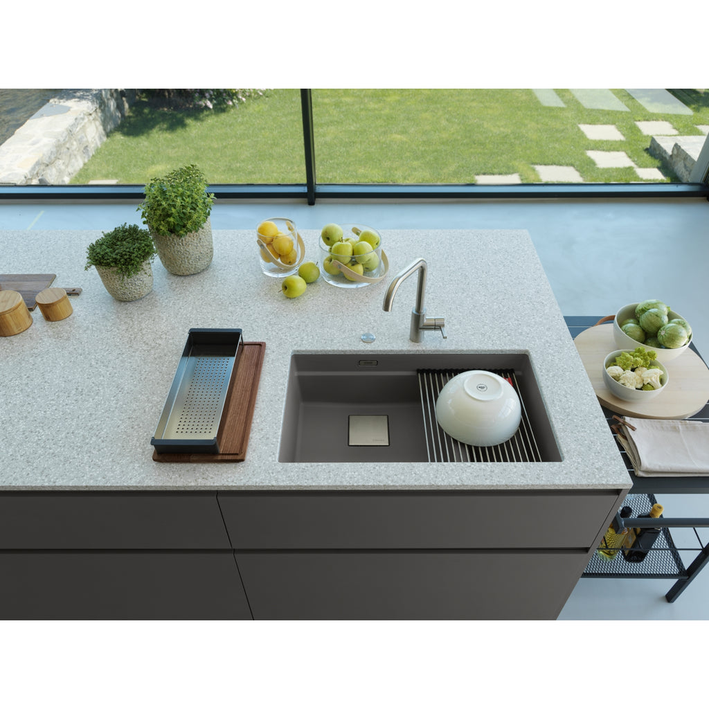 Franke Kubus KNG 120 Granite Undermount 1.5 Bowl Stone Grey Kitchen Sink