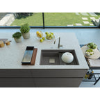Franke Kubus KNG 120 Granite Undermount 1.5 Bowl Stone Grey Kitchen Sink