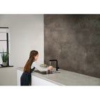Franke Active Matt Black Pull Out Spray Kitchen Tap Brass L-Spout 312mm