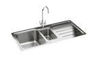 Carron Phoenix Adelphi 150 Inset 1.5 Bowl Polished Stainless Steel Kitchen Sink