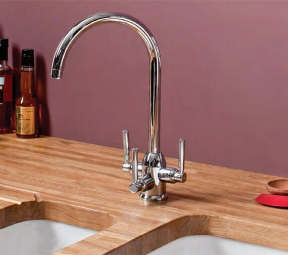 Carron Phoenix Dante Tri Pure Filter Kitchen Tap Chrome 3 Way Filtered