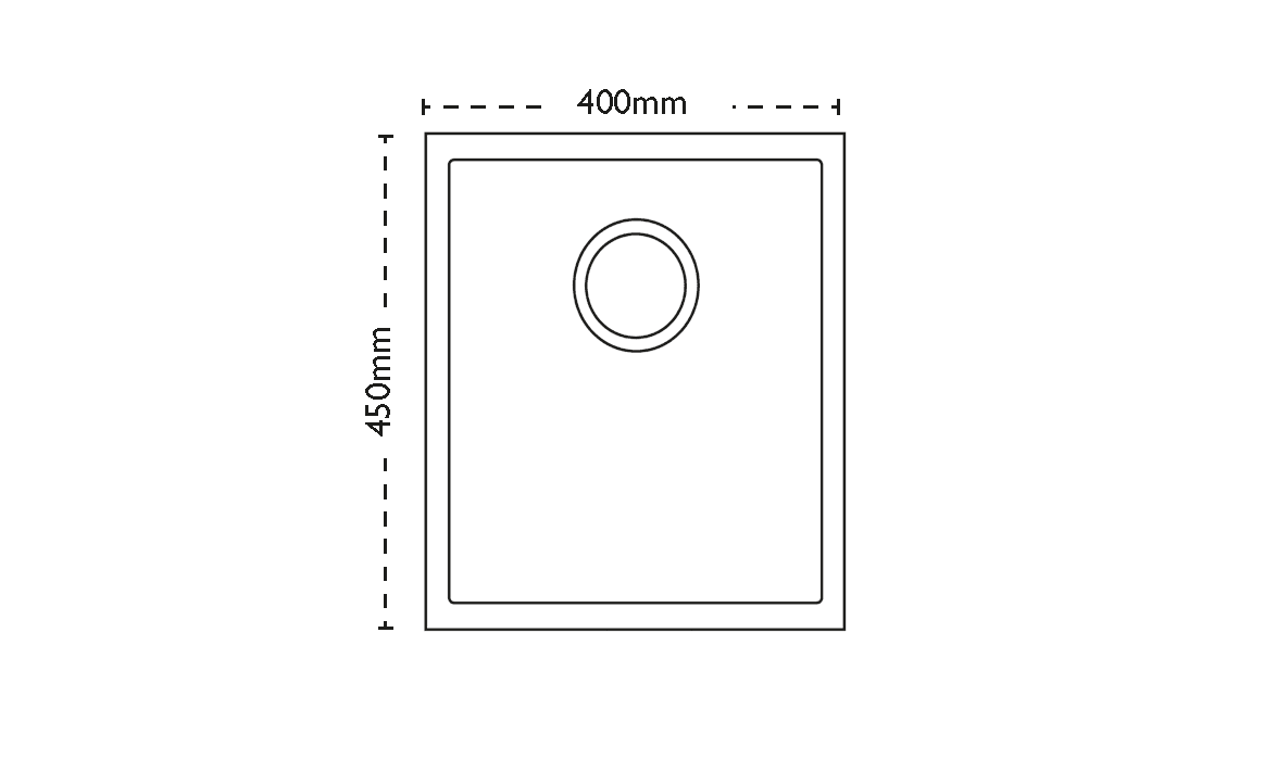 Carron Phoenix Deca 100 Inset Undermount 1 Bowl Stainless Steel Kitchen Sink