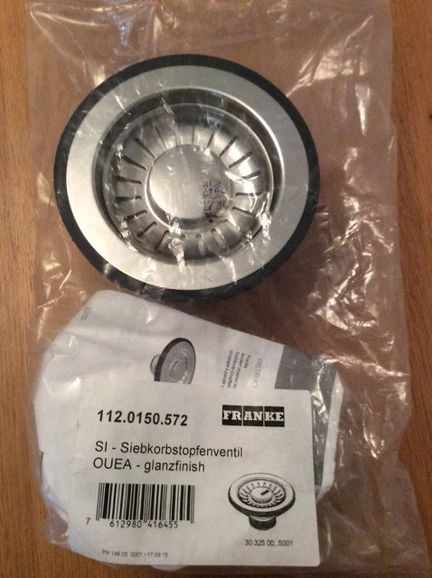 Franke 90mm Stainless Steel Basket Strainer Waste Kitchen Sink 112.0150.572