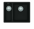 Carron Phoenix Haven 150 Granite 1.5 Bowl Matt Black Kitchen Sink Inset